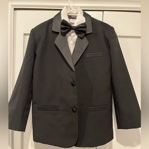 Boys black tuxedo, size 10